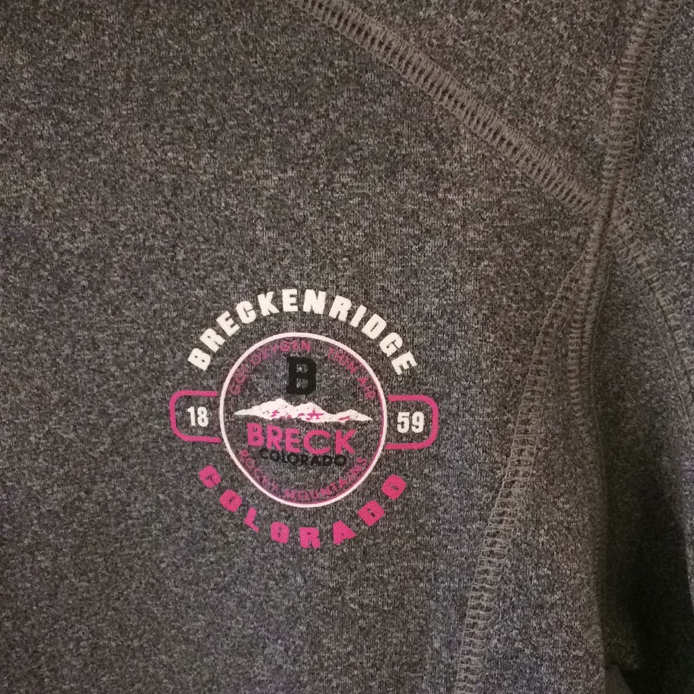 Jansport Breckenridge CO 1/4 Zip Fleece Pullover S Thumb Holes - Picture 3 of 6